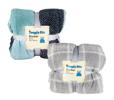 Check Soft Sherpa Blanket