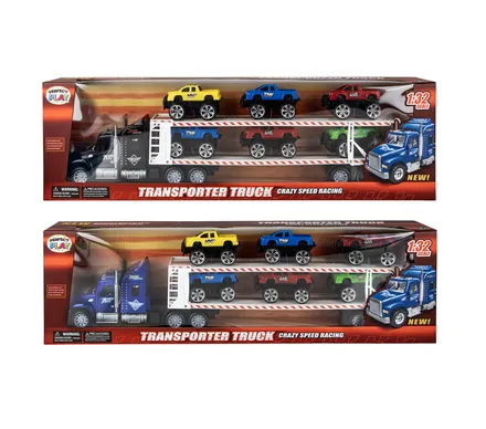 Truck & Trailor Play Set 58cm, 7-Piece