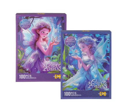 Powder Glitter Princess Puzzle, 100 Piec