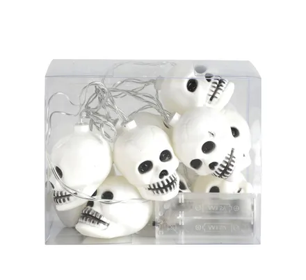 10 Bulb String Lights Skull, 1.65m