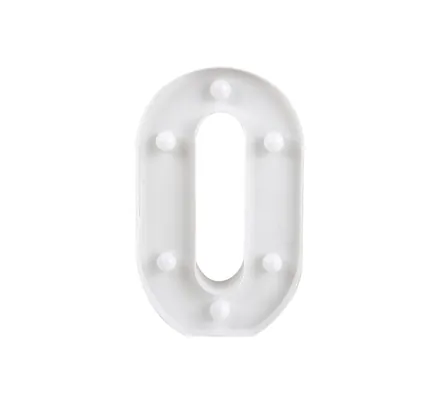 Led Light Up Number, Battery Operated