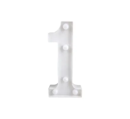 Led Light Up Number, Battery Operated