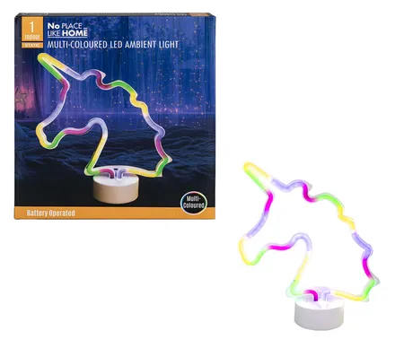 Battery Operated Neon Unicorn Light
