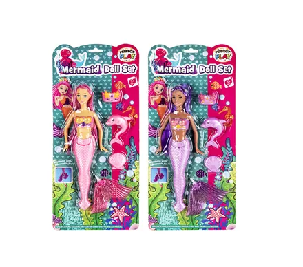Mermaid Doll With Mini Accessories, 35cm