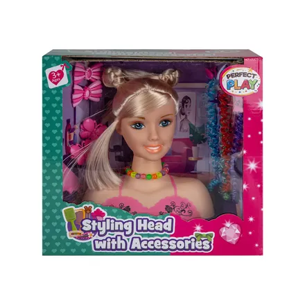 Fashion Doll Head With Accessories