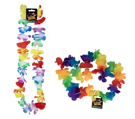 Hawaiian Multi-Colour Flower Lei