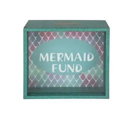 Mermaid Fund Money Box 14 X 14 X 4cm