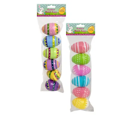 Fillable Easter Hunt Eggs, 8 X 5cm