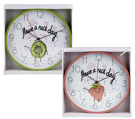 Platic Round Wall Clock, 30cm