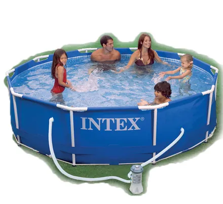 Intex Pool Metal Frame + Pump 305 X 76cm