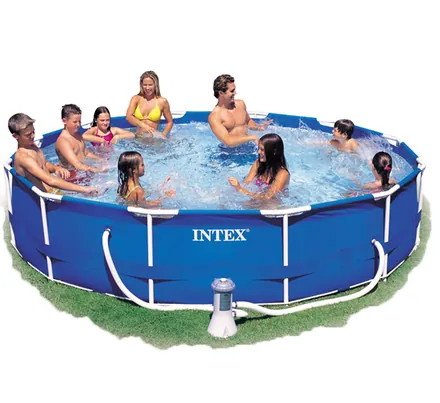 Intex Pool Metal Frame + Pump 36 X 76cm