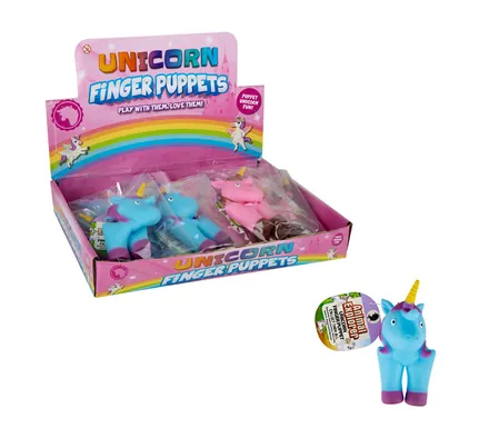 Unicorn Finger Puppet, 9cm