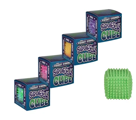 Prickly 2-Tone Stress Cube, 7cm