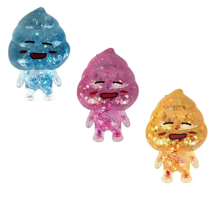 Novelty Squeeze Laughing Poo, 9cm