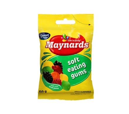 Maynards Soft Fruity Gums, 60g