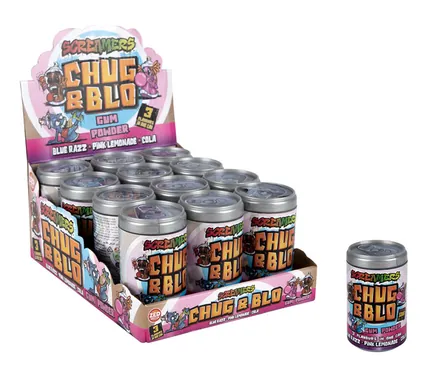 Flavour Super Sour Bubble Gum, 55g