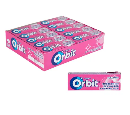 Wrigley Gum Orbit Bubblemint, 14g