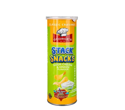 Snack Geo S/Cream&Onion Stack Crisp 100g